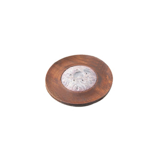 Incense & Cone Holder - Wood and Stone (4 in.)