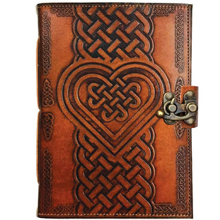 CELTIC HEART LEATHER JOURNAL 