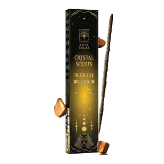 Tigers Eye Crystal Scents Incense Sticks Smudge Kit 