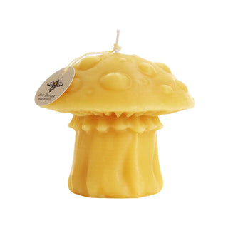 Mushroom Candles – 100% Pure Beeswax – 3 Styles 