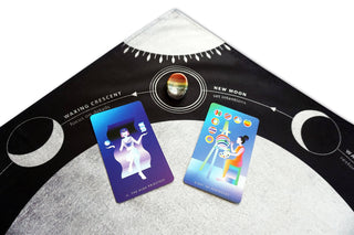 Moon Phases Altar-Tarot Cloth