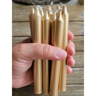 Pack of 10 , Gold , Silver or Copper color Pack of  Candle 