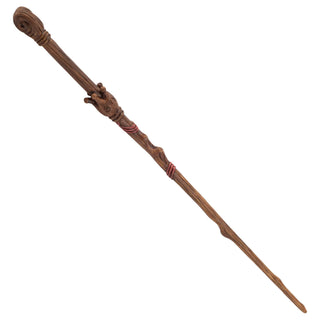Wand - Handcrafted Woodgrain Brown Crown 13.75 Long 