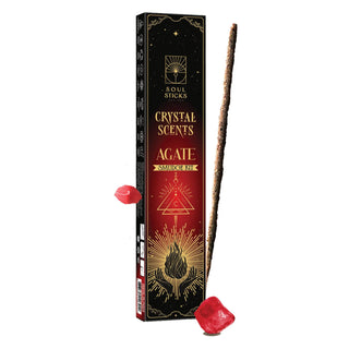 Agate Crystal Scents Incense Sticks Smudge Kit 