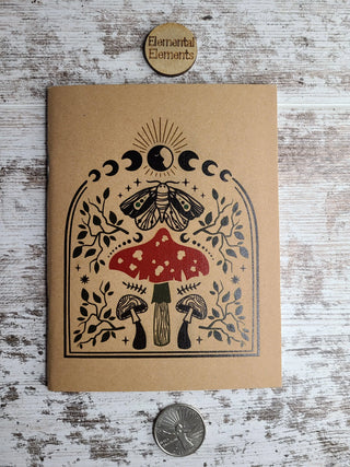 Red Mushroom Notebook Journal 