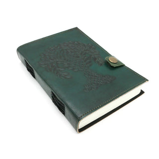 Embossed Tree of Life Blank Leather Journal (5 x 7 in.) 