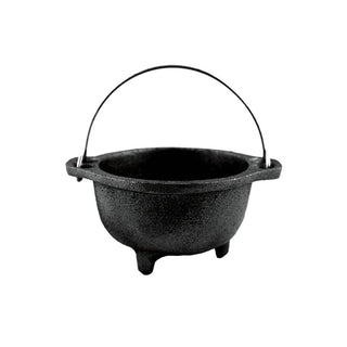 Cast Iron Cauldron Bowl w/ Hanger - Plain