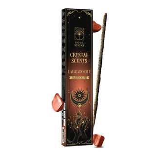 Labradorite Crystal Scents Incense Sticks Smudge Kit 