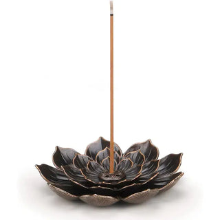 Lotus Shaped Incense Burner, Incense Holder - Large