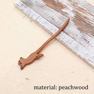 Natural Wooden Cat Hair Stick 
