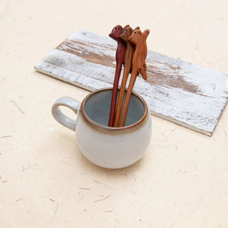 Natural Wooden Cat Hair Stick 