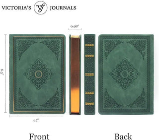 Renaissance Faire Diary Journal Vegan Leather (Dark Moss) 