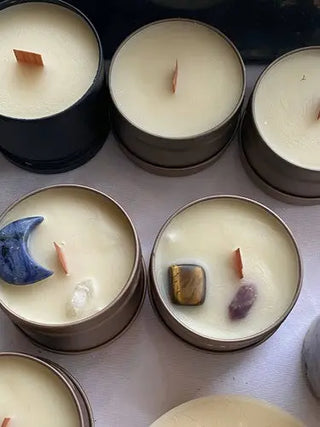 Mystery Crystal Beeswax Candles 