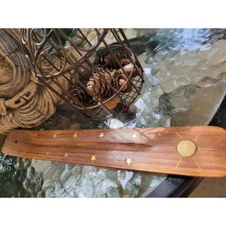 Wooden Ash Catcher Incense Holder/Hand Crafted Incense Burne 