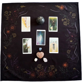 Kitchen Witch Herbology, Smoke Cleansing, Altar-Tarot Cloth