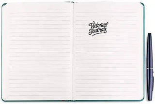 Victoria's Journals Antique Style Diary Vegan Leather (Red) 