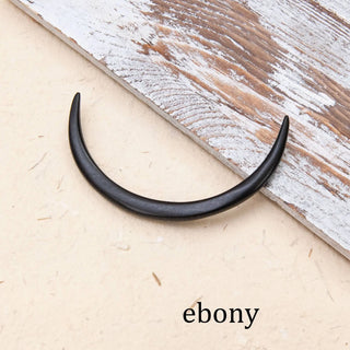 Wooden Crescent  Moon Hair Stick 