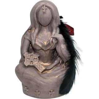 Gypsum Cement Figurine - Morrigan Raven Goddess (Each) 