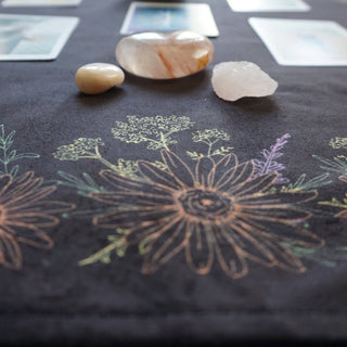 Kitchen Witch Herbology, Smoke Cleansing, Altar-Tarot Cloth