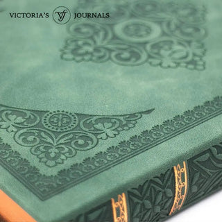 Renaissance Faire Diary Journal Vegan Leather (Dark Moss) 