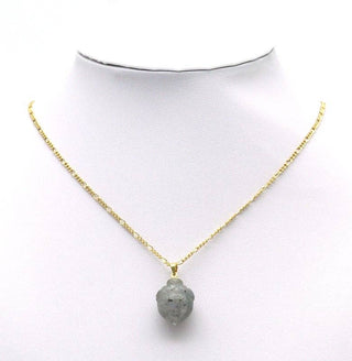 Gemstone Acorn Shape Pendant, Sku#LY27