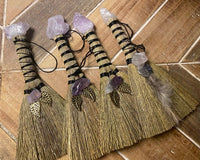 Amethyst Crystal Broom Ritual Broom