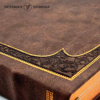 Victoria's Journals Classic Style Ruled Diary (Matte Brown) 