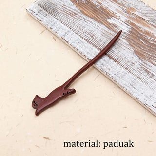 Natural Wooden Cat Hair Stick 
