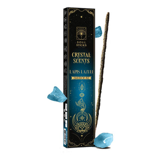 Lapis Lazuli Crystal Scents Incense Sticks Smudge Kit 