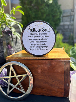 Yellow Witches Salt -Bring Joy, Peace and Happy Home