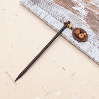Wooden Autumn Hair Stick