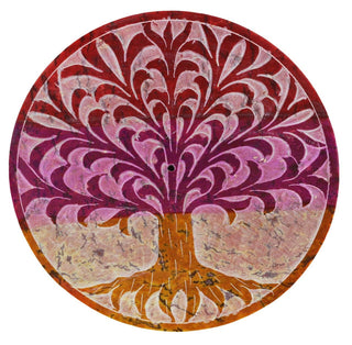 Soapstone Incense Burner - Round Tree of Life (4 in.)