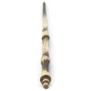Wand - Handcrafted Tiered Black and Ivory Bone 13.75 Long 