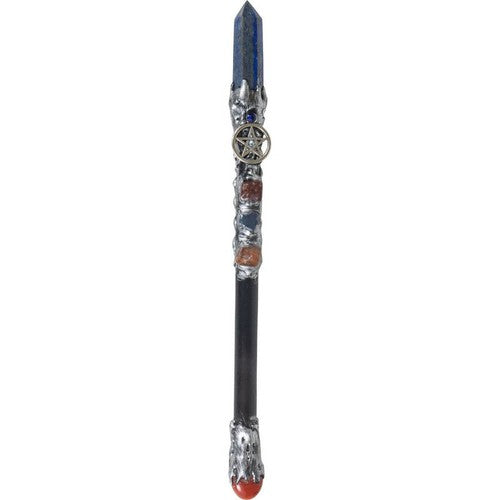 Altar Wand - Lapis with Silver Pentacle