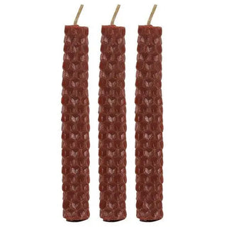 Brown Beeswax Spell Candles