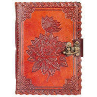Lotus Flower Leather Journal