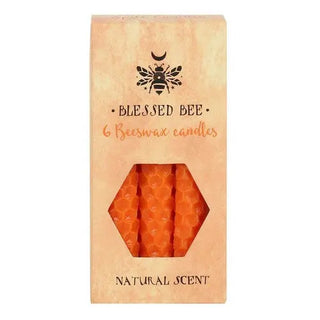 Orange Beeswax Spell Candles