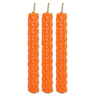 Orange Beeswax Spell Candles