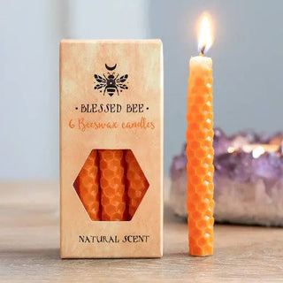 Orange Beeswax Spell Candles