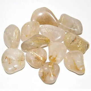 Polished Rutilated Quartz Tumbled Stone