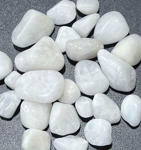 Polished White Milky Quartz Tumbled Stone