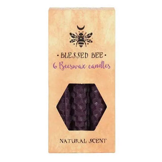 Purple Beeswax Spell Candles