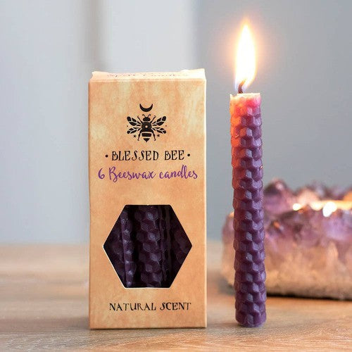 Purple Beeswax Spell Candles