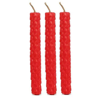 Red Beeswax Spell Candles