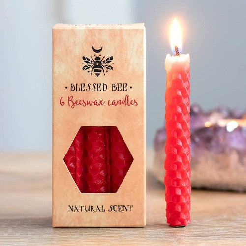 Red Beeswax Spell Candles