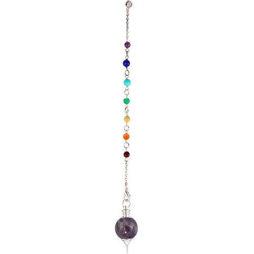Sephoroton Pendulum - Amethyst with Chakra Chain