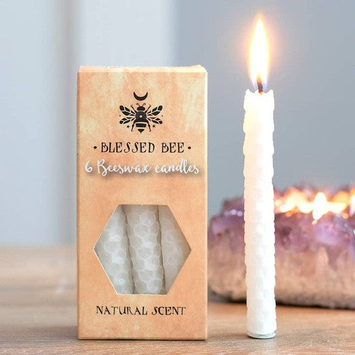 White Beeswax Spell Candles