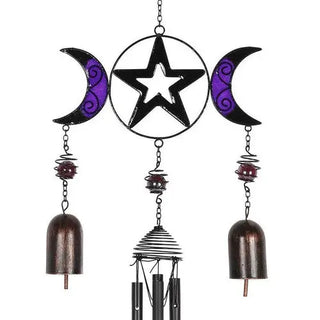 Windchime with Bells - Triple Moon