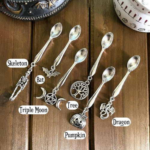 Witchy Charm Spoons, Witch Spoons, Herb Spoons