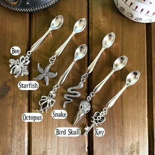 Witchy Charm Spoons, Witch Spoons, Herb Spoons